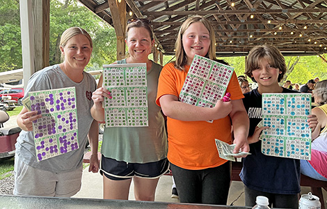 Bingo winners at Pine Crest Campground!