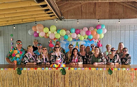 Hawaiian event at Pine Crest Campground